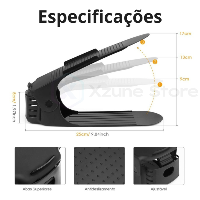 kit Organizador de Sapato da Xzune Compre 5 e Leve 10