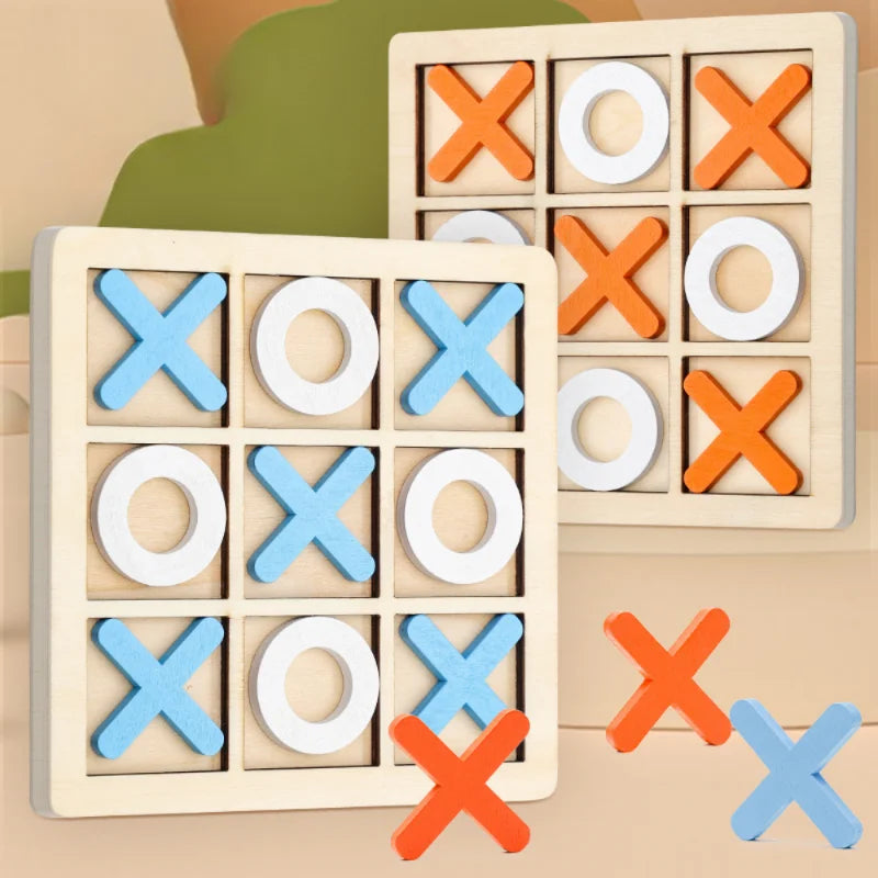 Montessori Jogo da Velha, Brinquedos Educativos Para Crianças